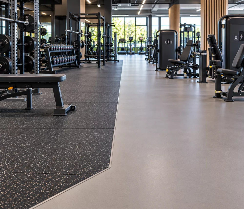 Gym floor and studio floors